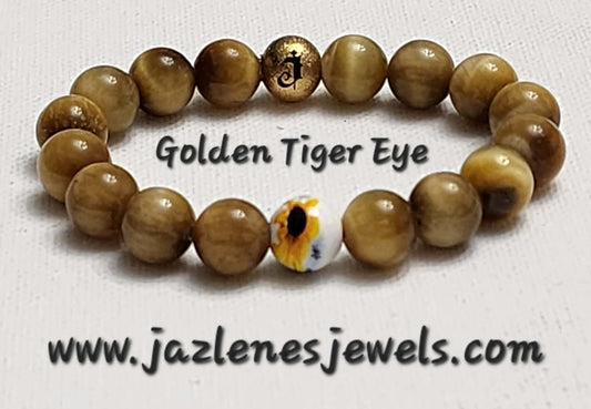 Soulflower Collection Bracelet (Golden Tiger Eye)