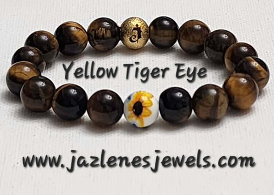 Soulflower Collection Bracelet (Yellow Tiger Eye)