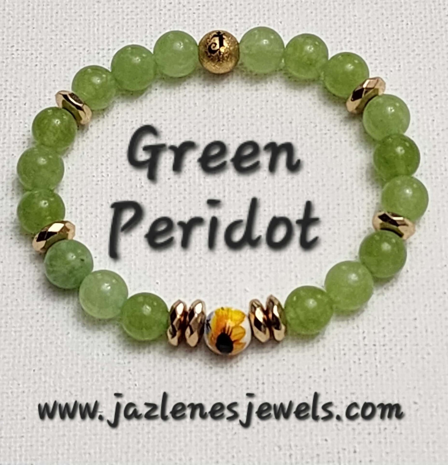 Soulflower Collection Bracelet (Green Peridot)
