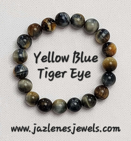 Tiger Eye Collection Bracelet (Yellow Blue)